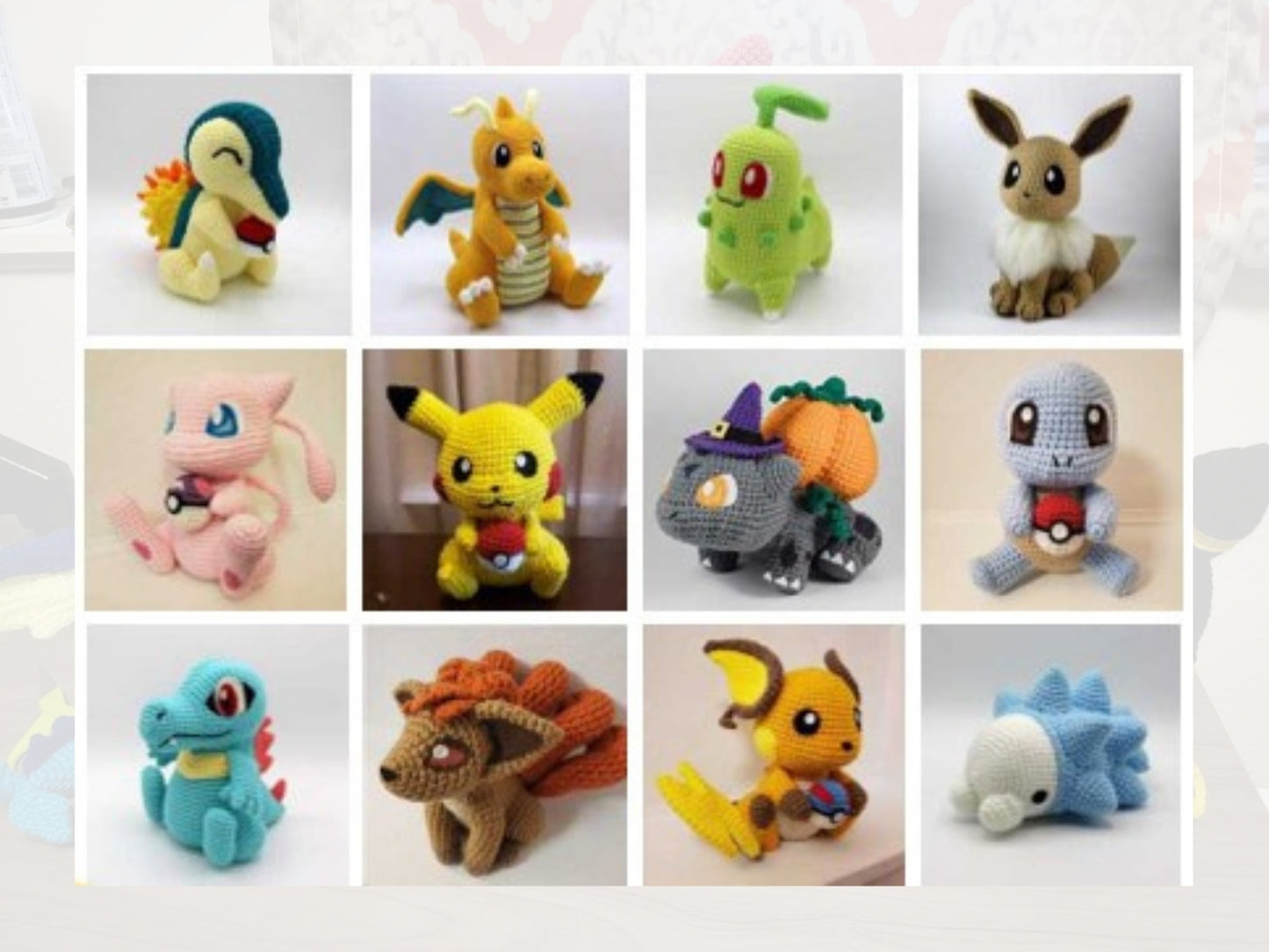 24 in 1 Pokemon Crochet Pattern PDF Bundle