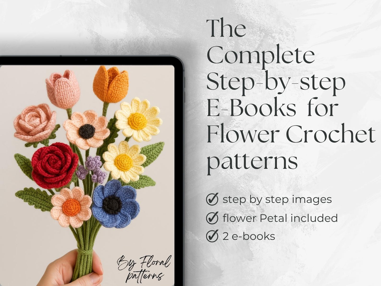 800 Flower Crochet Patterns Bundle
