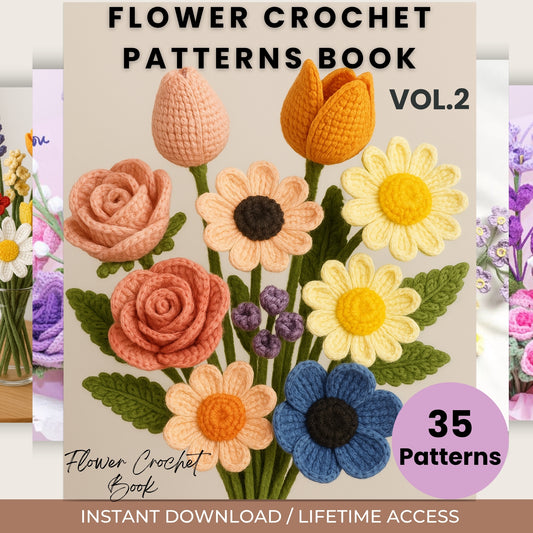 Flower Crochet patterns book VOL.2