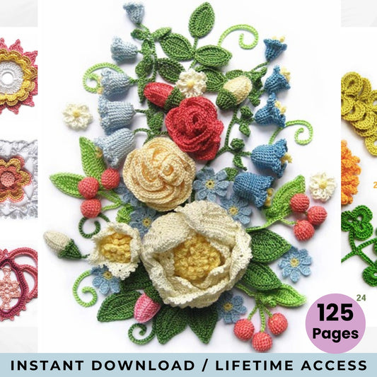 Flower crochet patterns E-book