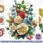 Flower crochet patterns E-book
