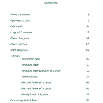 Flower crochet patterns E-book
