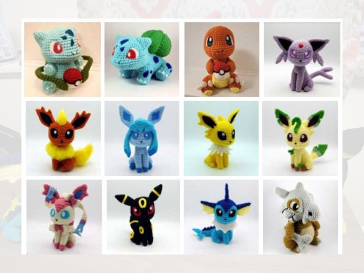 24 in 1 Pokemon Crochet Pattern PDF Bundle