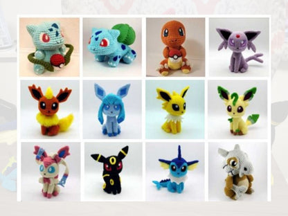 24 in 1 Pokemon Crochet Pattern PDF Bundle