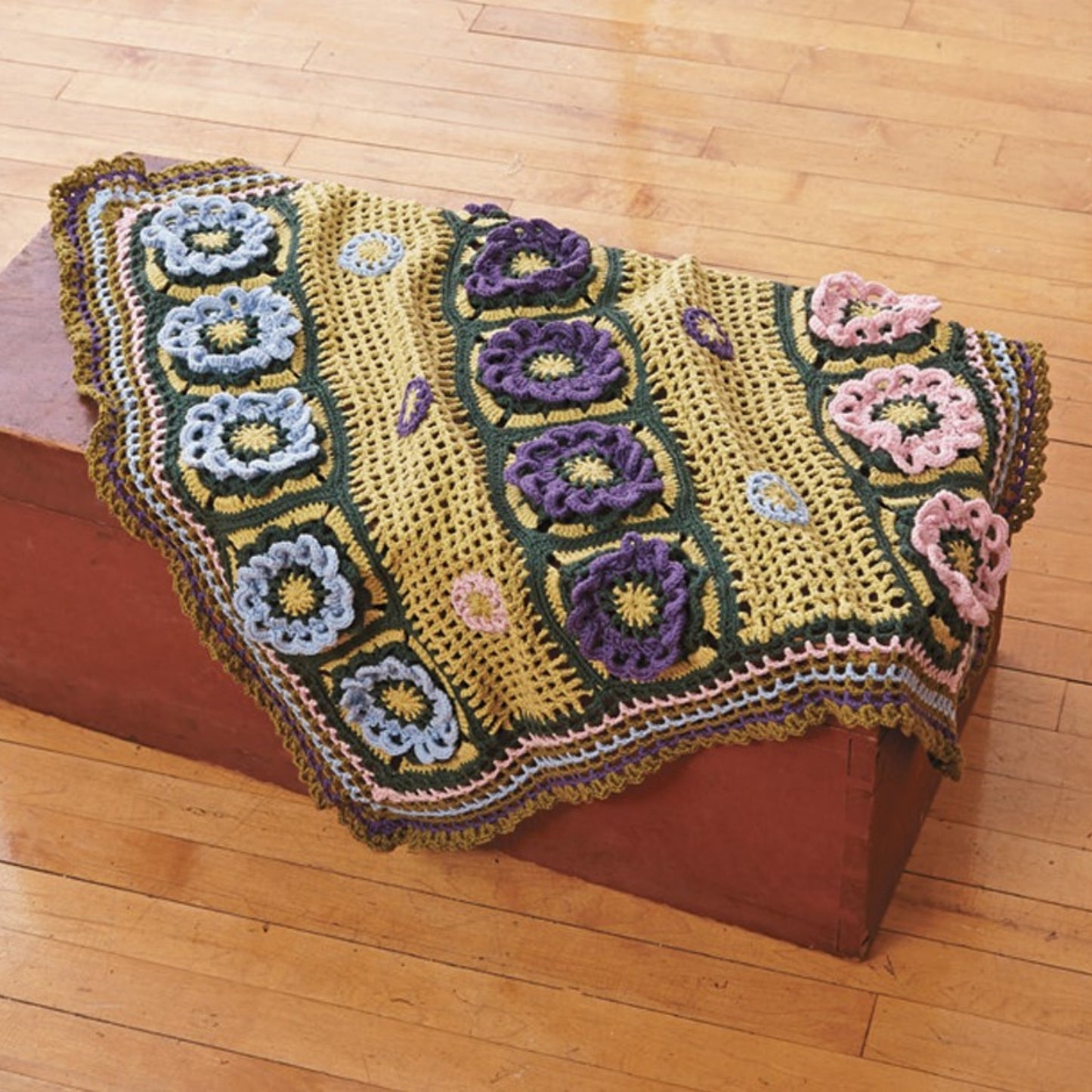 Granny Squares flowers - 50 crochet patterns, Crochet book