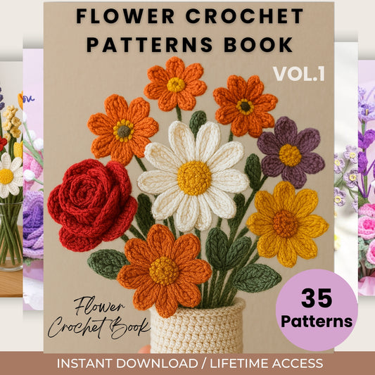 Flower Crochet patterns book VOL.1