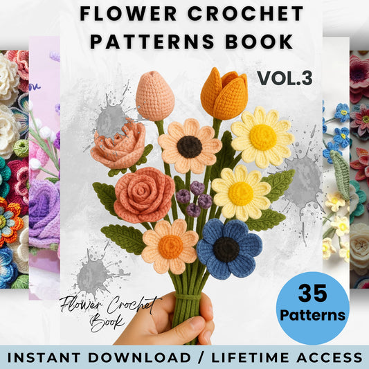 Flower Crochet patterns book VOL.3